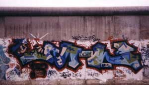 Graffiti Painting at the Berlin Wall by Werner "Mr.W" Skolimowski