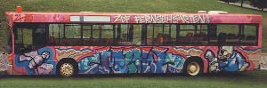 ZDF Fernsehgarten Graffiti Bus by Werner "Mr.W" Skolimowski