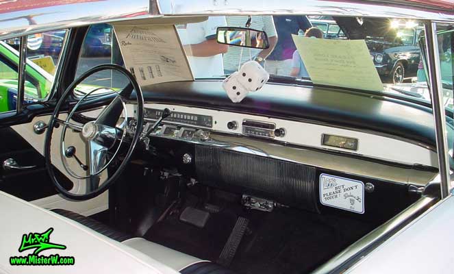 1956 Buick Dashboard with Fuzzy Dice