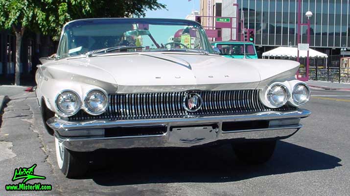Photo of a white 1960 Buick Invicta Convertible in Reno, Nevada. White 1960 Buick Invicta Convertible