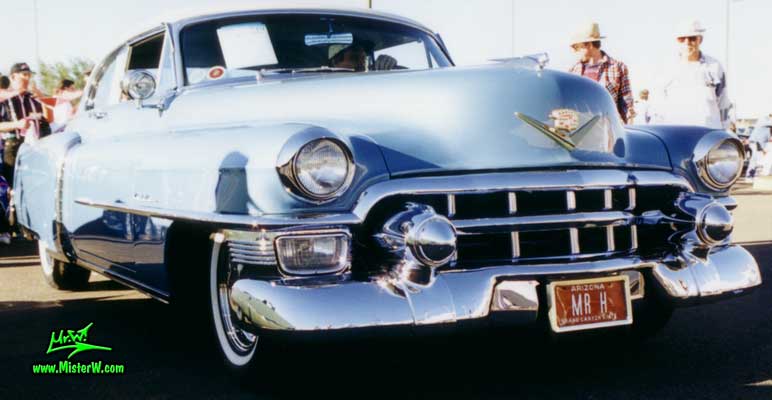 Photo of a blue 1953 Cadillac Series 62 Coupe 2 Door Hardtop at a classic car auction in Scottsdale, Arizona. 1953 Cadillac Series 62 Coupe 2 Door Hardtop