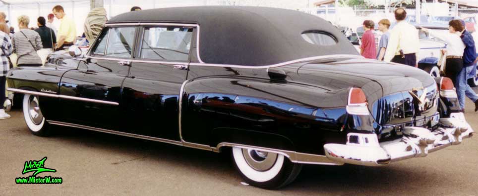 Photo of a black 1953 Cadillac Fleetwood Series Seventy Five Limousine at a classic car auction in Scottsdale, Arizona. Black 1953 Cadillac Fleetwood