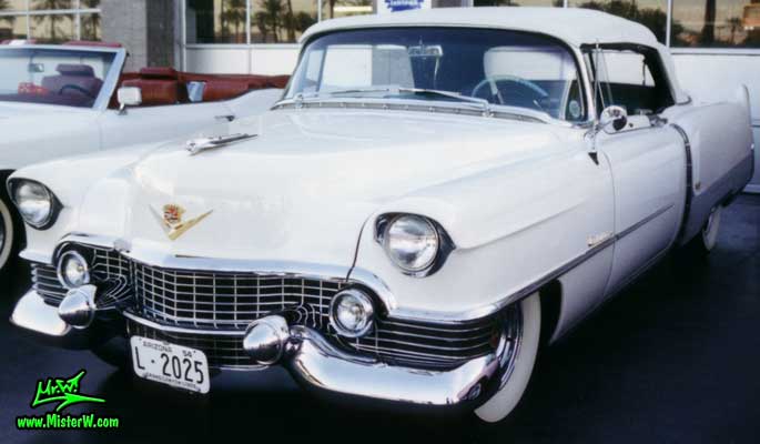 White 1954 Cadillac Eldorado Convertible