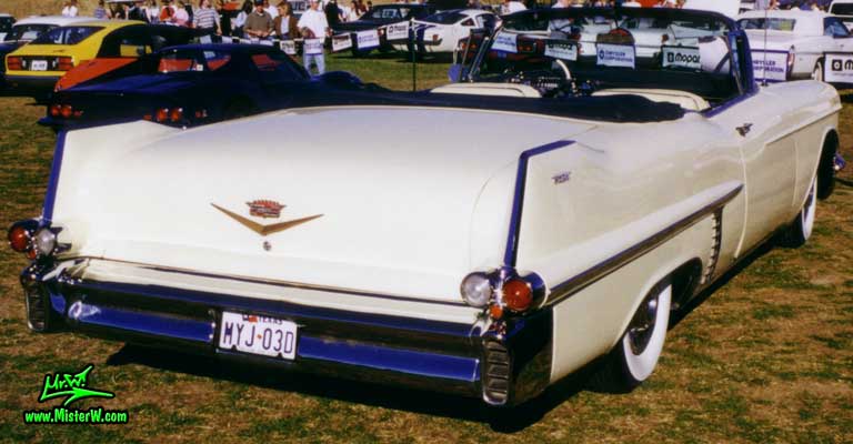 Photo of a white 1957 Cadillac Series 62 Convertible at a Classic Car auction in Scottsdale, Arizona. 1957 Cadillac Series 62 Convertible