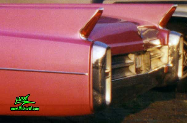 Photo of a pink 1963 Cadillac 2 Door Hardtop Coupe at a classic car meeting in Germany. 1963 Cadillac Rear Bumper