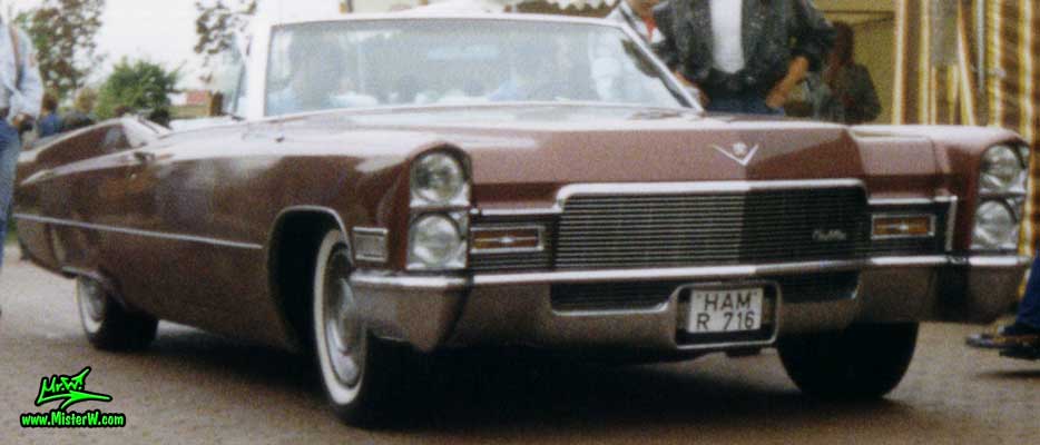 Photo of a brown 1968 Cadillac Convertible at a classic car meeting in K�ln Chorweiler (Cologne), Germany. 1968 Cadillac Convertible