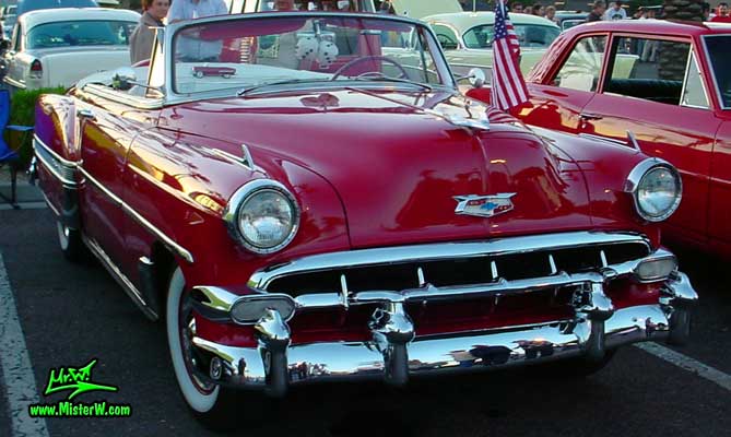 Front of a 1954 Chevrolet Convertible
