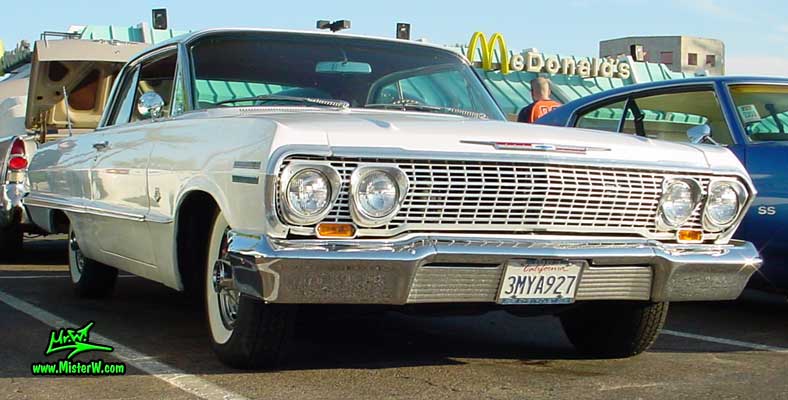 White 1963 Chevrolet Impala