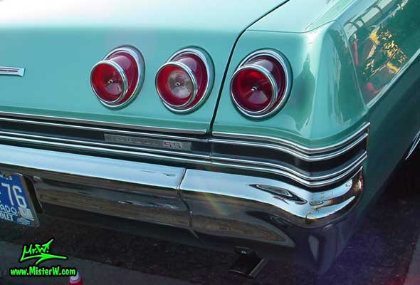 Tail Lights of a 1965 Chevrolet Impala Coupe