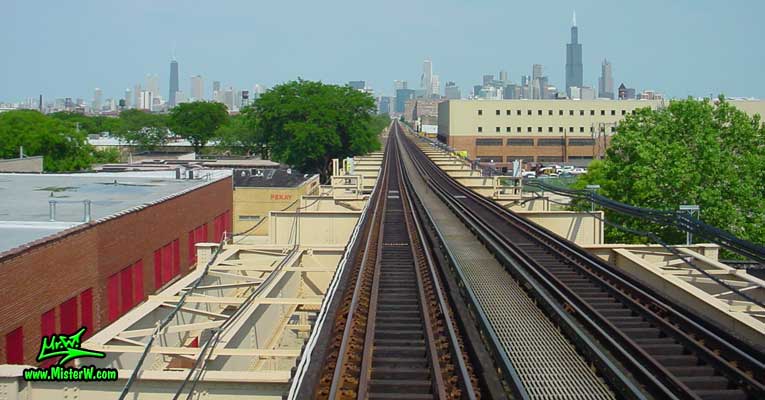 John Hancock Center, Aon Center & the Sears Tower from the Green Line