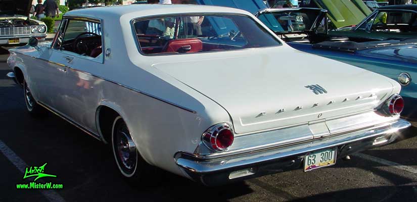 Photo of a white 1963 Chrysler 300 2 Door Hardtop Coupe at the Scottsdale Pavilions Classic Car Show in Arizona. 1963 Chrysler