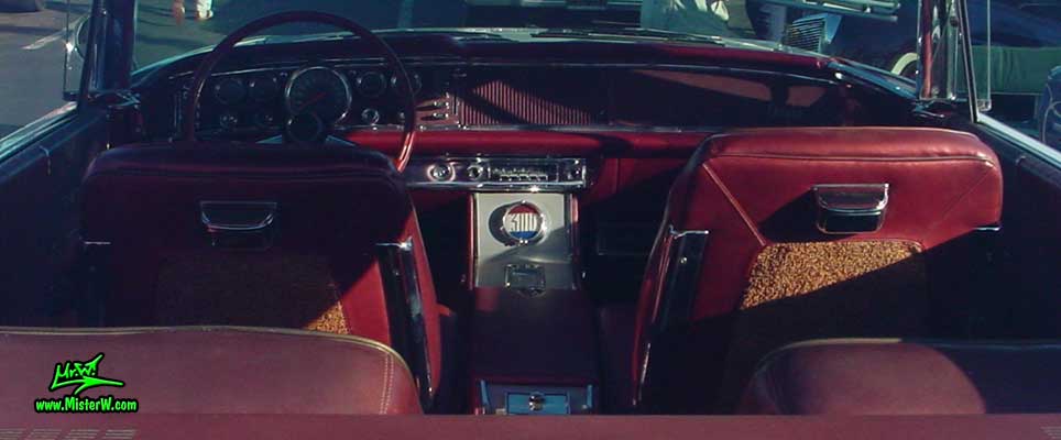 Photo of a white 1963 Chrysler 300 2 Door Hardtop Coupe at the Scottsdale Pavilions Classic Car Show in Arizona. 1963 Chrysler Interior