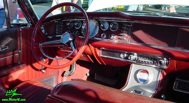 Photo of a white 1963 Chrysler 300 2 Door Hardtop Coupe at the Scottsdale Pavilions Classic Car Show in Arizona. 1963 Chrysler 300 Odometer