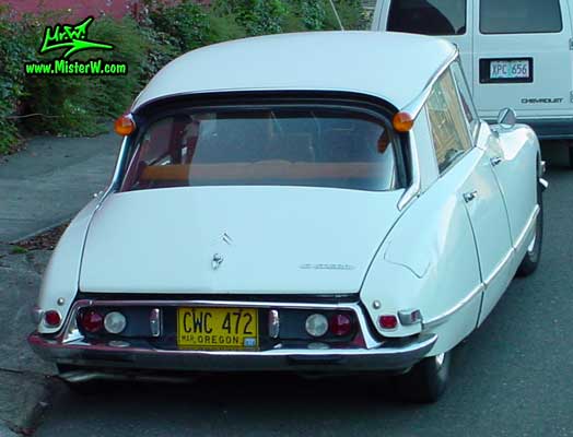 Photo of a white Citroen DS 4 Door Hardtop Sedan in Portland, Oregon. White Citroen DS