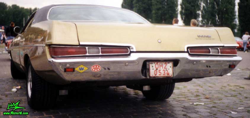 Photo of a brown 1969 Dodge 2 Door Hardtop Coupe at a Classic Car meeting in Germany. 69 Dodge Coupe