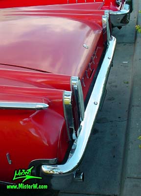 Photo of a red 1960 Edsel Ranger Convertible at the Scottsdale Pavilions Classic Car Show in Arizona. 60 Edsel Convertible Tail Fins