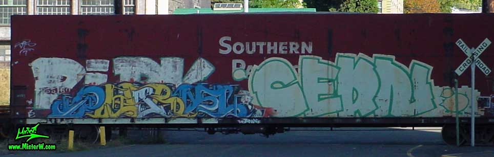 Cern Freight Train Graffiti