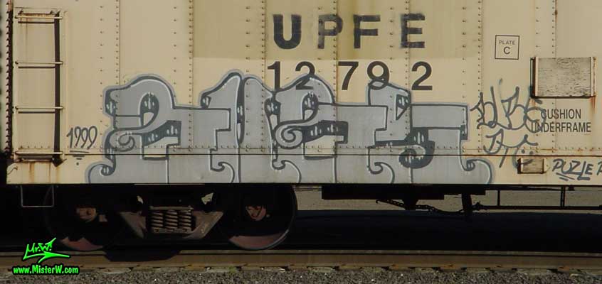 BUBS Bubs Freight Train Graffiti