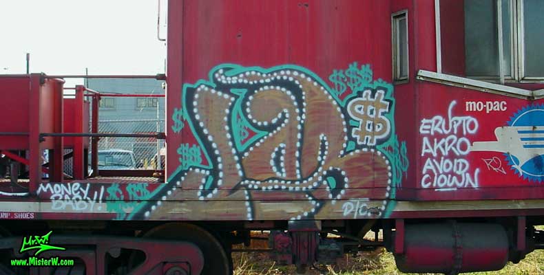 JOB Job Freight Train Graffiti