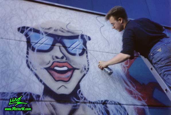 Graffiti Sprayer at Work