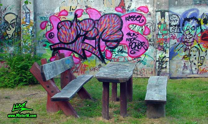 graffiti Pick Nick (Picnic) in Kassel Mr.W.