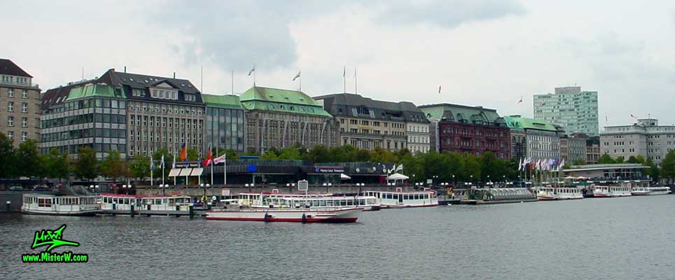 Jungfernstieg in Hamburg, Germany