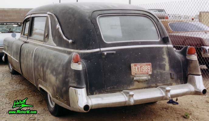 54 Caddy Hearse Rearview