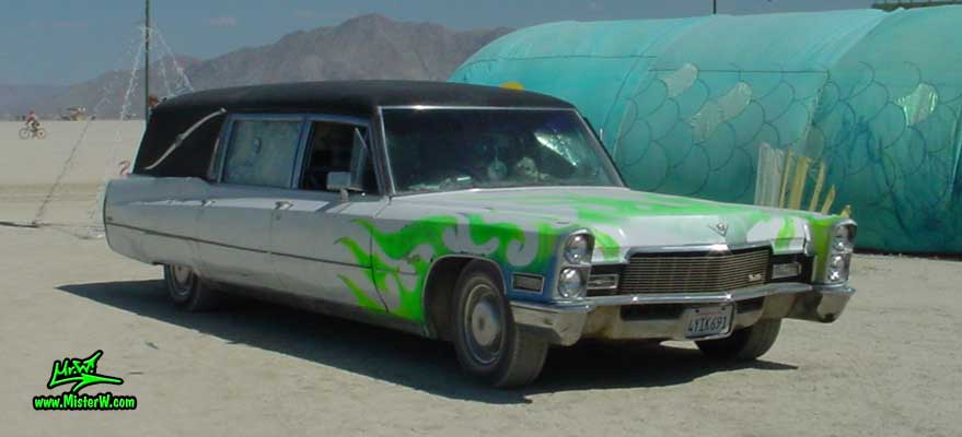 68 Caddy Hearse Frontview