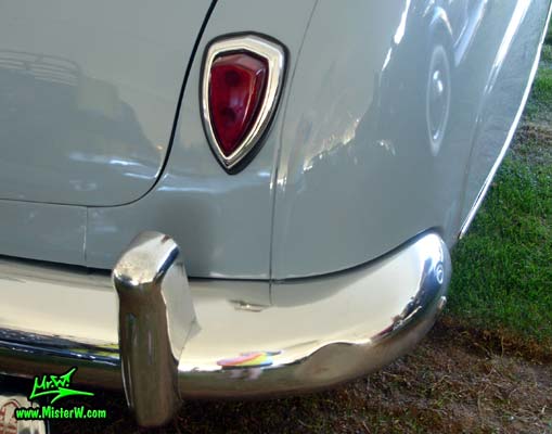 Photo of a blue 1950 Hudson Pacemaker 4 Door Sedan at a classic car auction in Scottsdale, Arizona. 1950 Hudson Tail Light