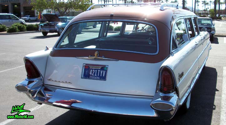 Photo of Phil Schaefer's Custom Built 1956 Lincoln Pioneere Station Wagon at the Scottsdale Pavilions Classic Car Show in Arizona. Custombuilt 1956 Lincoln Stationwagon
