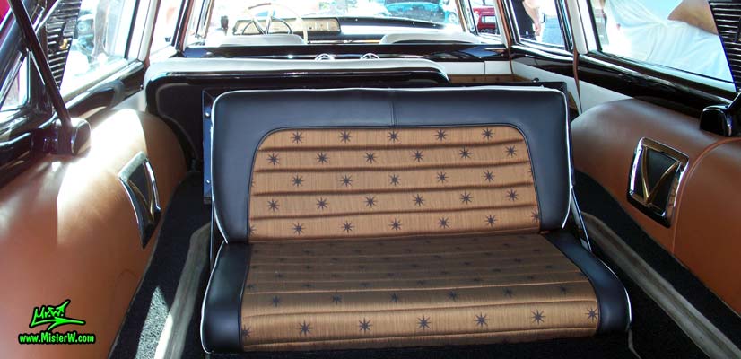Photo of Phil Schaefer's Custom Built 1956 Lincoln Pioneere Station Wagon at the Scottsdale Pavilions Classic Car Show in Arizona. 56 Lincoln Stationwagon 3rd Row Seats