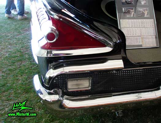 Photo of a black 1959 Mercury Montclair 2 Door Hardtop Coupe at a Classic Car Auction in Scottsdale, Arizona. 1959 Mercury Tail Light