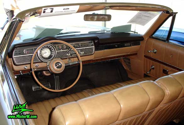 Photo of a silver 1967 Mercury 2 Door Convertible at a Classic Car Auction in Scottsdale, Arizona. 1967 Mercury Dashboard
