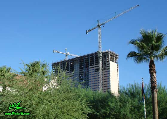 Photo of the Sheraton Phoenix Downtown under construction in August 2007 The Sheraton Phoenix Downtown under construction
