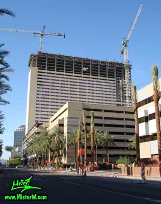 Photo of the Sheraton Phoenix Downtown construction, taken from 3rd Street & Fillmore Street in August 2007 Sheraton Phoenix Downtown construction & cranes