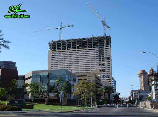 Photo of the Sheraton Phoenix Downtown construction & Hyatt Regency Building, taken from 2nd Street & Fillmore Street in August 2007 Sheraton Phoenix Downtown