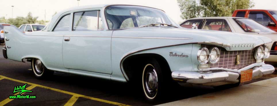 Photo of a baby blue 1960 Chrysler Plymouth Belvedere 2 Door Hardtop Coupe in Sunnyslope, Arizona. 1960 Plymouth Coupe