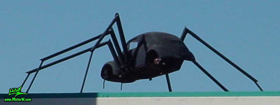 Volkswagen Beetle Spider Sculpture by David Fambrough in Reno