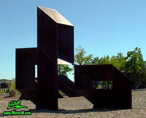 Steel Sculpture at Virginia Lake in Reno, Nevada