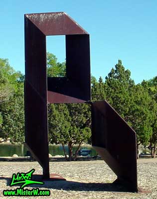 Steel Sculpture at Virginia Lake in Reno
