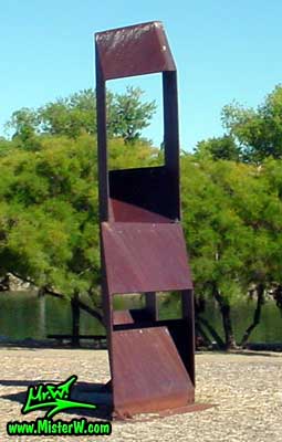 Steel Sculptures at Virginia Lake in Reno