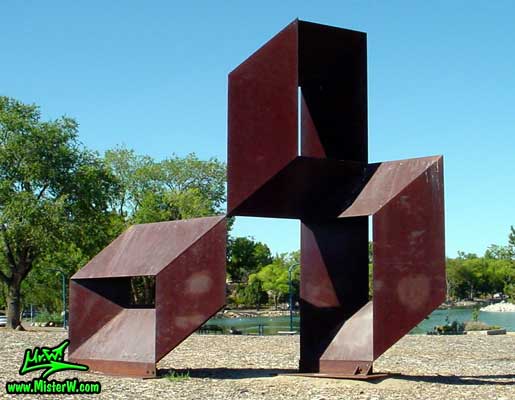 Rusty Steel Sculpture in Reno