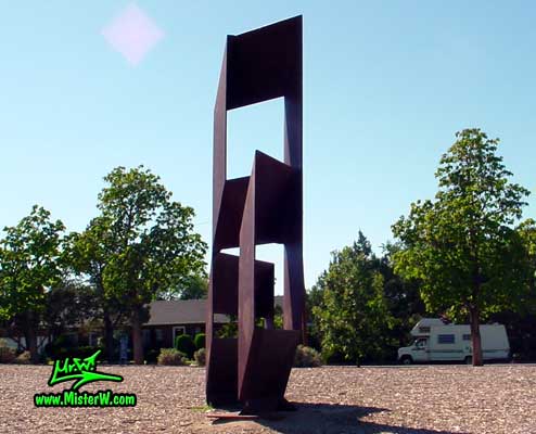 Big Steel Sculpture at Virginia Lake in Reno