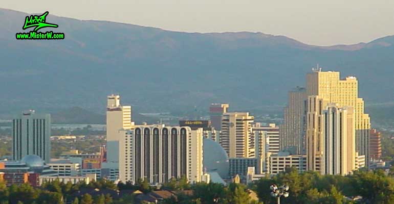 Skyline of Reno