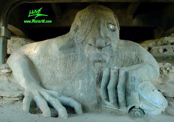 The Fremont Troll in Seattle