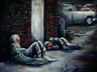 Painting by Wanda Riske