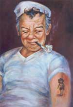 Painting by Wanda Riske
