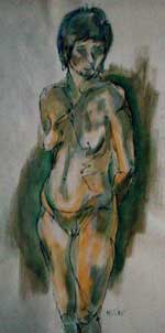 Painting by Wanda Riske