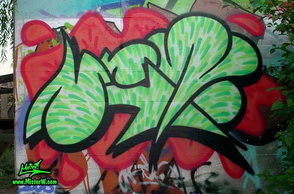 Graffiti Painting in Kassel by Mr.W.