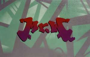 Painting by Mr.W. - Professional Mural Artist, Graffiti Sprayer & Vandalist!
